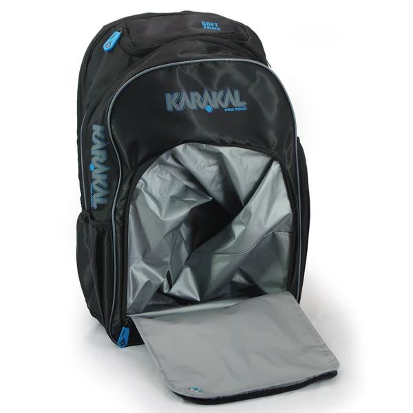 Karakal Pro Tour 30 2.1 Secure Zip Trave Friendly Backpack BlueFITNESS360