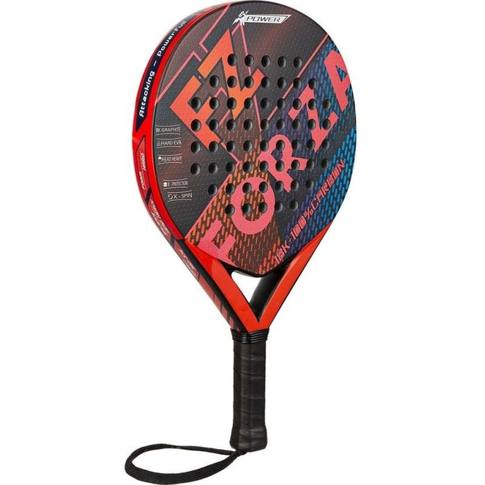 FZ Forza Brace Spin Padel Ball Racket Carbon Graphite Red Frame Sports RacquetFITNESS360