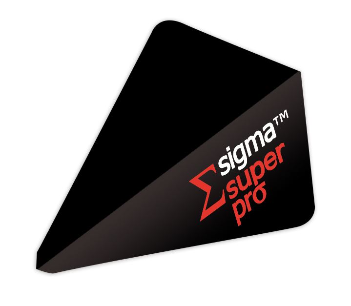 Unicorn Darts Sigma.100 Super Pro Shape Micron Optimised Dart Flight - Black