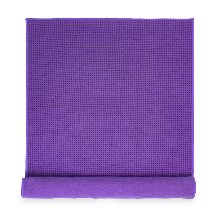 Fitness Mad Grip Dot Hot Yoga Pilates Towel - Purple