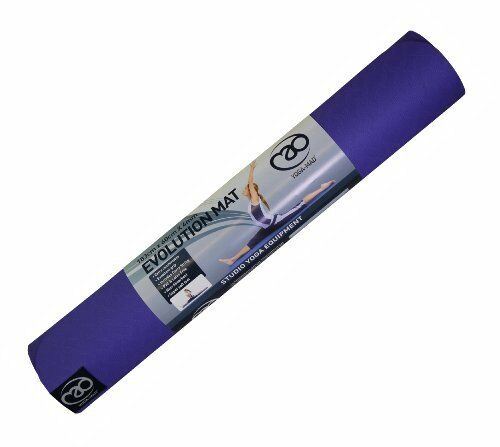 Fitness Mad Yoga Pilates Evolution SuperSoft Double Sided Mat & Carry String 4mm