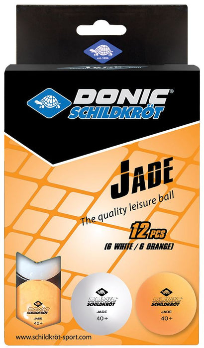 Donic Schildkrot Table Tennis Jade Poly 40+ Spare Time Balls 2 Colours - 12 pcs