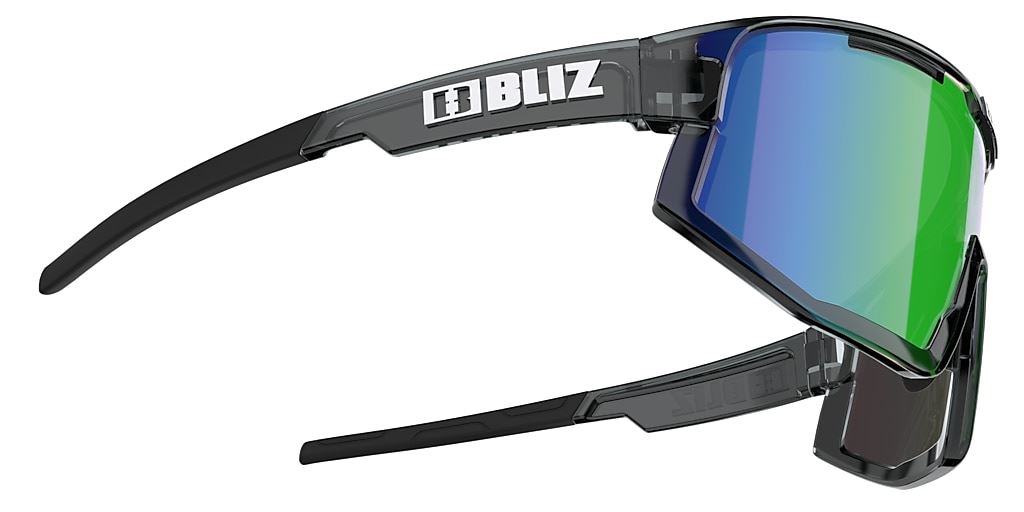 Bliz Fusion Small Sports Sunglasses Black Frame Brown Green Lens