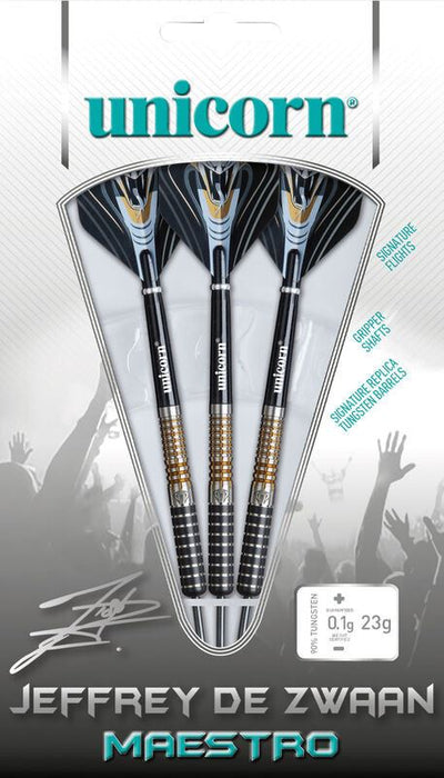 Unicorn Jeffrey De Zwaan Maestro Phase 3 90% Tungsten Steel Tip Darts