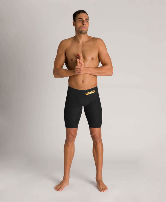 Arena Race Swimming Powerskin Carbon Glide Jammers Fina Approved - Black/Gold