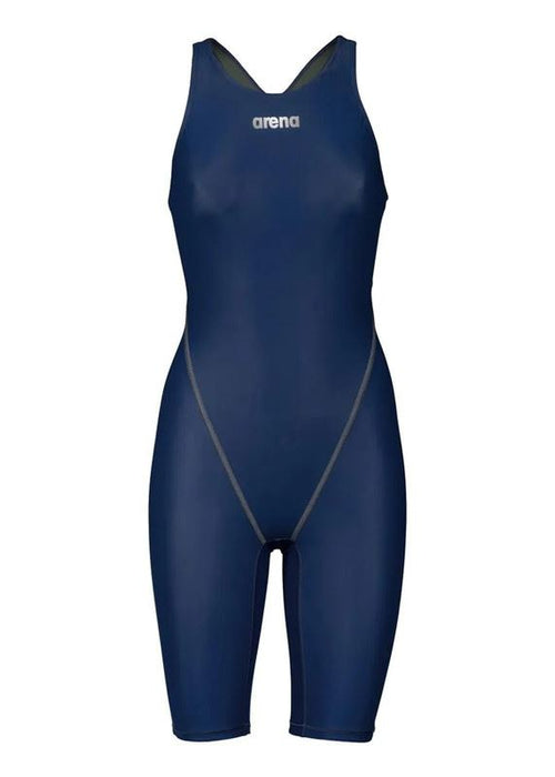 Arena Women One Piece Swim Suit Navy Powerskin ST Next Swimming Kneeskin Costume