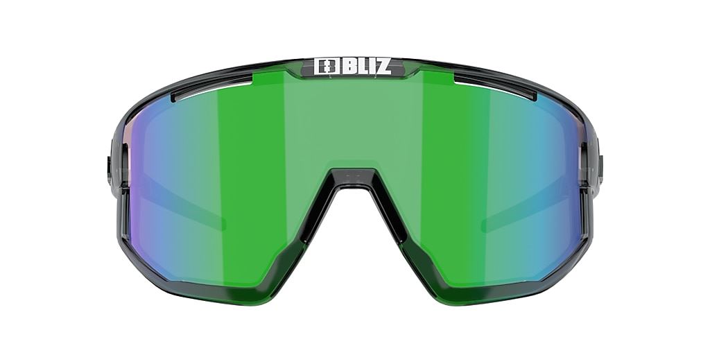 Bliz Fusion Small Sports Sunglasses Black Frame Brown Green Lens