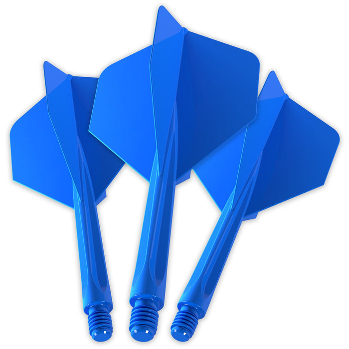 Unicorn Darts Forge All‑In‑One Plus Integrated Flight & Shaft System - Medium Blue
