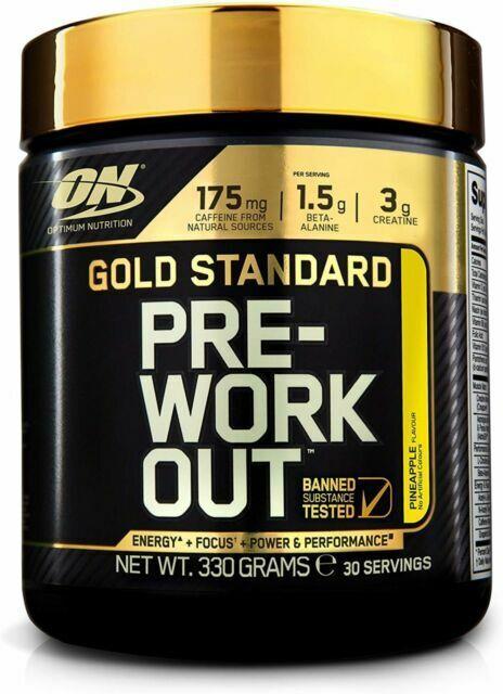 OPTIMUM NUTRITION GOLD STANDARD PRE - WORKOUT POWDER ENERGY SUPPLEMENTFITNESS360