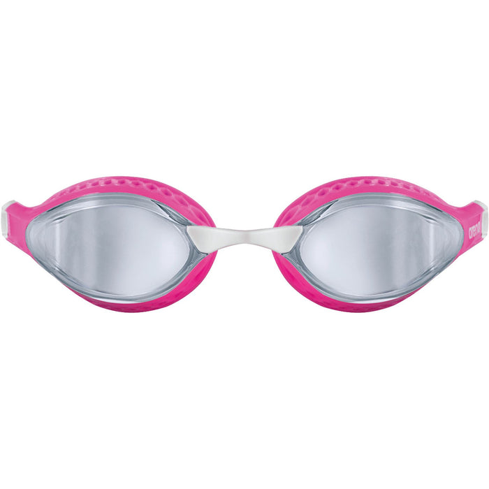 Arena Swimming Goggles Airspeed Mirror Wide Lenses - Silver / Pink