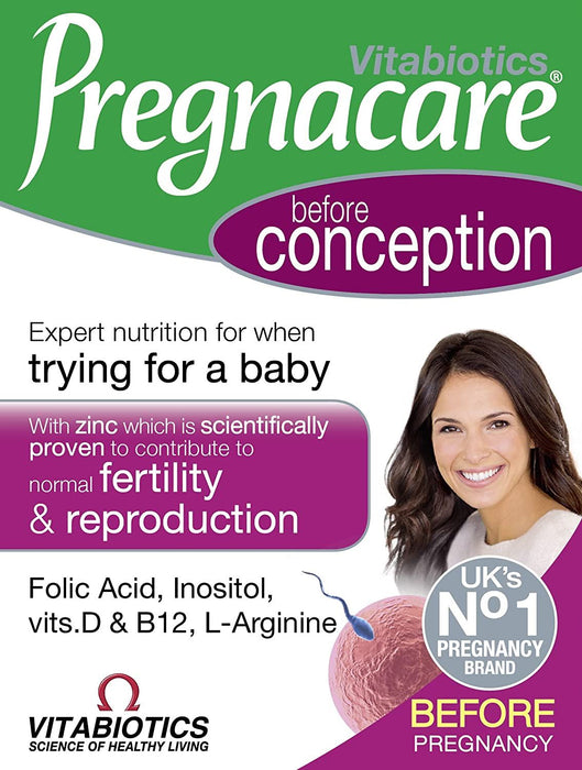 Vitabiotics Prefnacare Before Conception 30x Tablets Vitamins - 3 Packs for 2