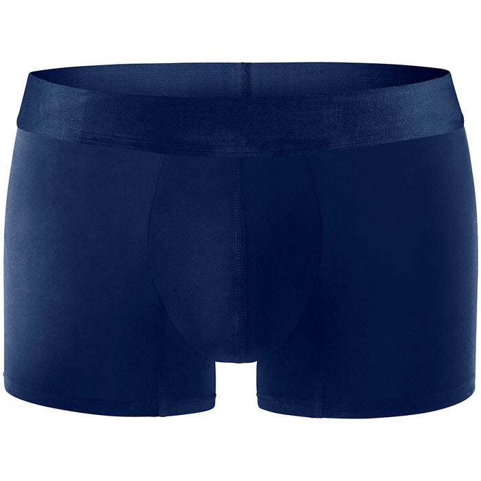 Comfyballs Men's Regular Cotton Boxer Shorts Fitness Underwear - Navy No Show