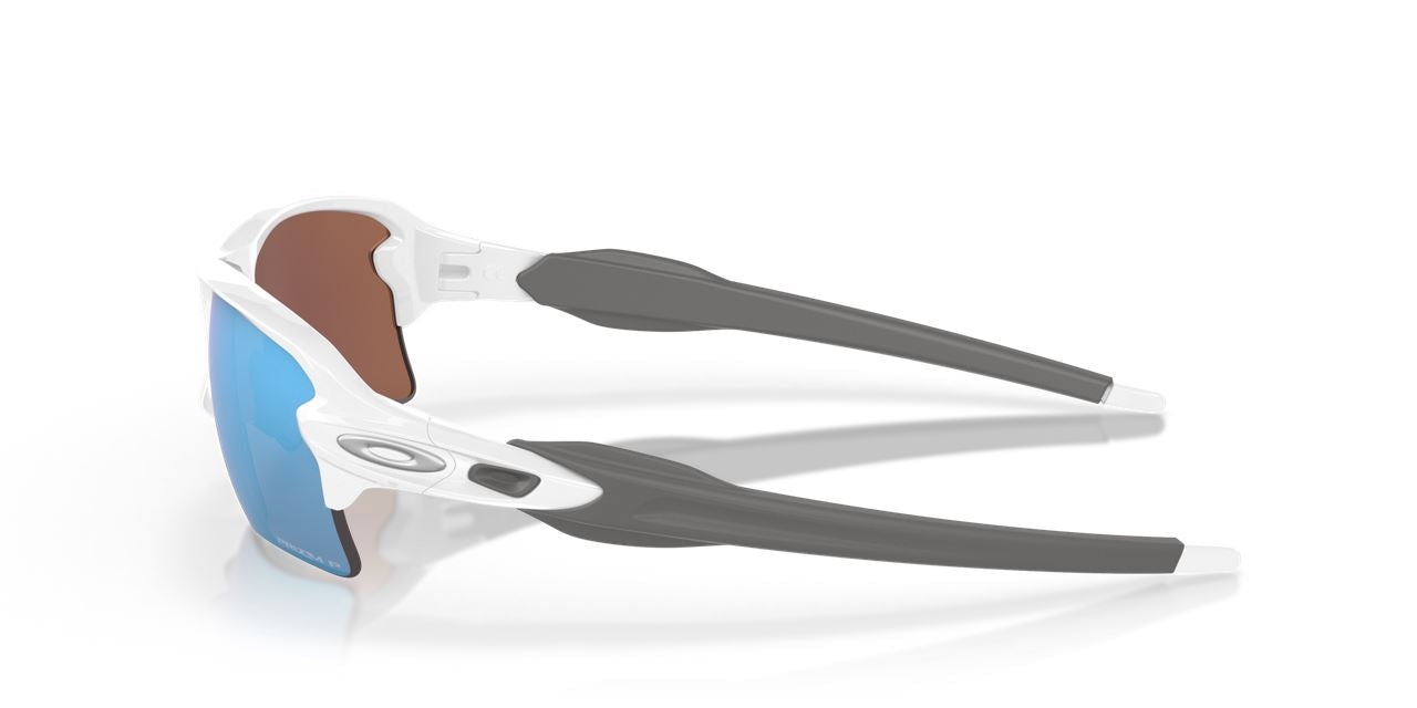 Oakley Flak 2.0 XL Sports Sunglasses Polished White Frame Prizm Deep Water Polarized