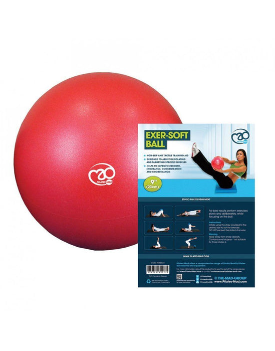 Fitness Mad Pilates 9" Core Strength & Pelvic Exer-Soft Gym/Home Workout Ball