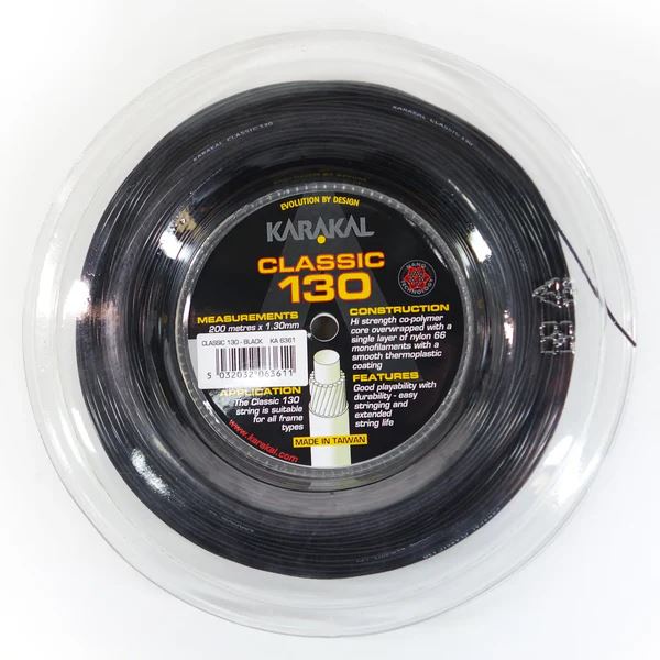 Karakal Classic 130 Racket String Racketball Squash Tennis 200M Coil