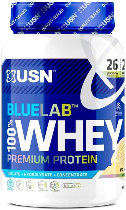 908g USN Blue Lab Whey Isolate Protein Powder Muscle Building Nutrition ShakeUSN