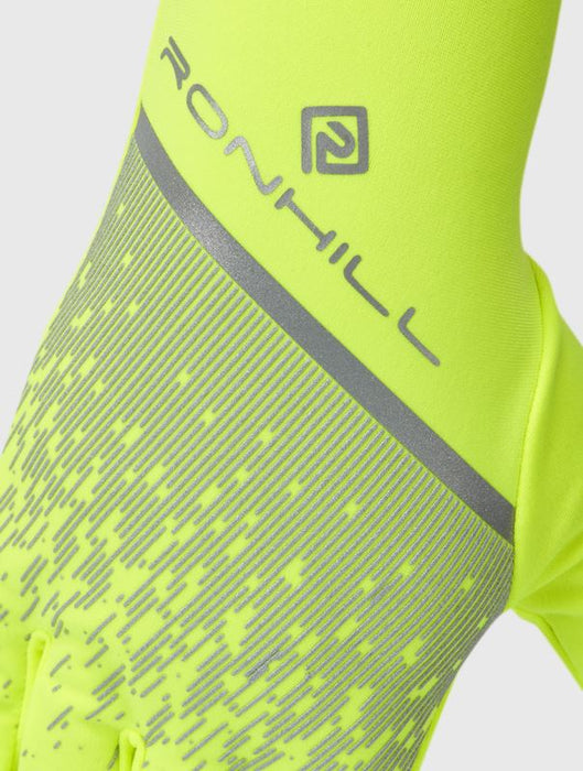 Ronhill Running Gloves – Reflect Glove For Cold Weather & Visibility - Yellow