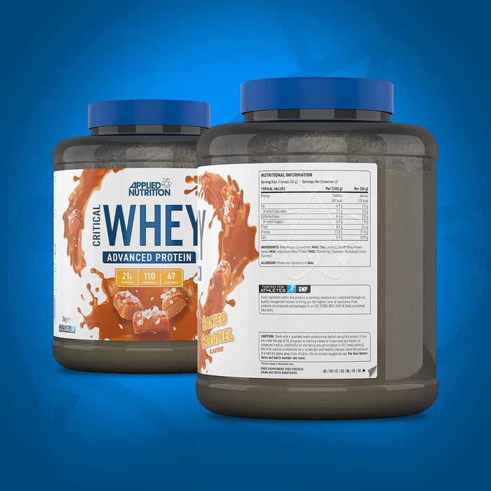 Applied Nutrition Critical Whey Muscle Protein Powder Salted Caramel Shake 2Kg