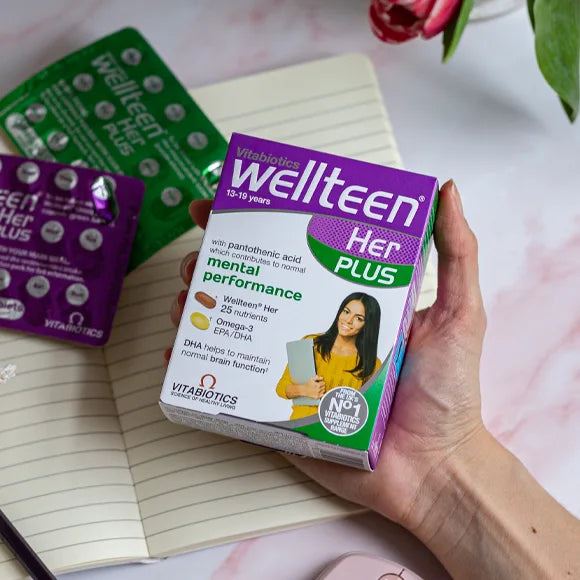 Vitabiotics Wellteen Her Plus Multi-Vitamins Tablets Mental Health - 56 Capsules
