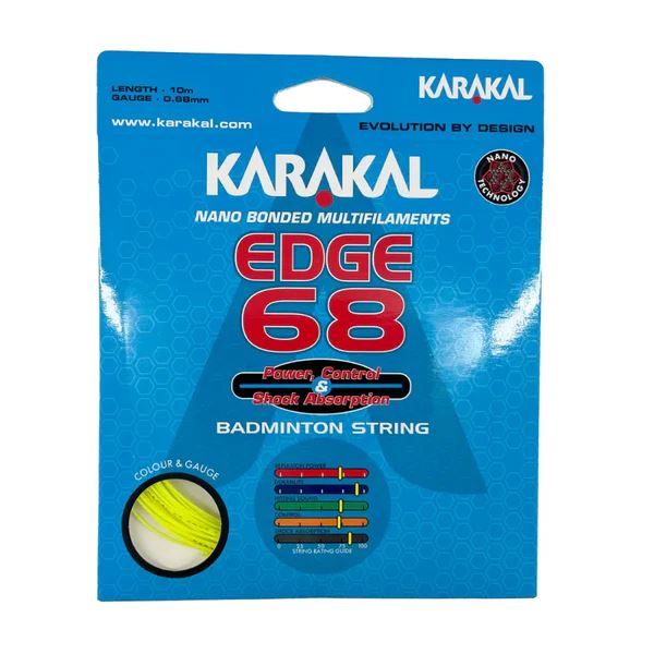 Karakal Edge 68 Badminton Racket String Nano Bonded 10M - Lime