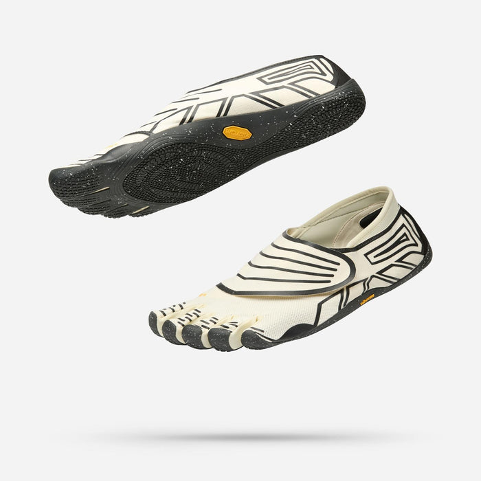 Vibram Groundsplay FiveFingers Mens Barefoot Training Shoes Trainers - Ivory Black