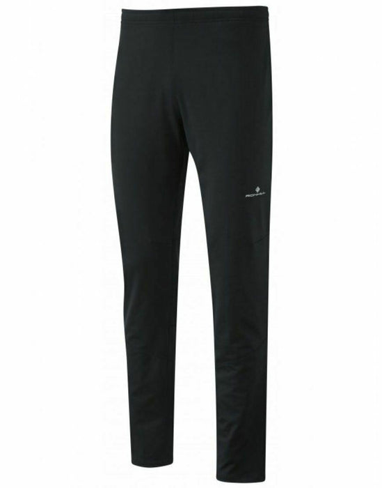 Ronhill Mens Running Slim Pant in Black - Water Repellent And Reflective