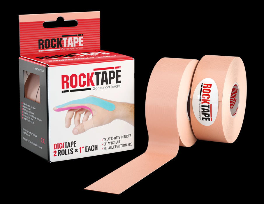 Rocktape Finger Tape Adhesive Kinesiology Tape 2.5cm x 5m ( 3 Pack ) - Hot Pink