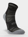 Hilly Mens Supreme Anklet Cushioned Sports Running Socks - Black / Grey MarlHilly