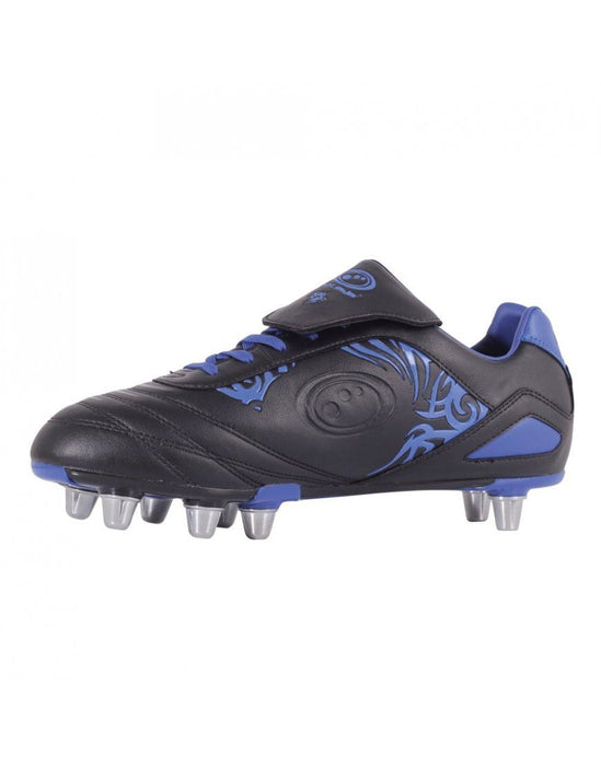 Optimum Sports Razor Junior Boots Rugby & Football Black/Blue *sale*