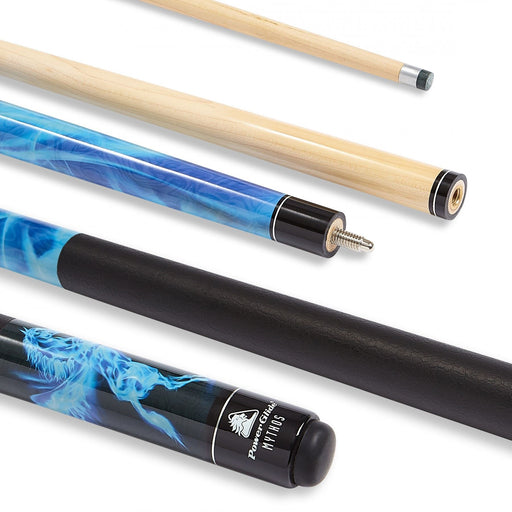 Powerglide Mythos Pool Cue with Decal & Rubber Grip - 10 mm Tip - 144 cmPowerglide