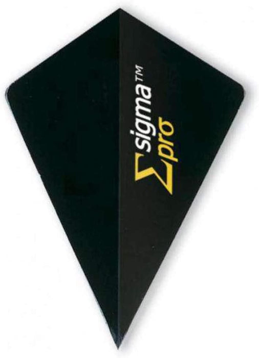 Unicorn Dart Flight Sigma 100 Micron Sigma Professional Flights - Black *SALE*