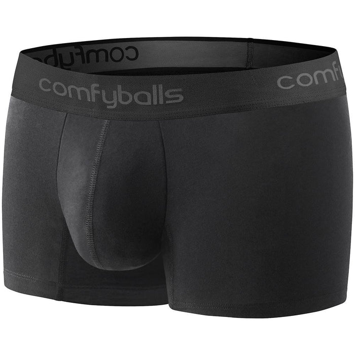 Comfyballs Men's Performance Regular Boxer Shorts Fitness Underwear - Black