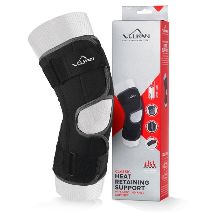 Vulkan Classic Knee Brace in Black Made of Neoprene - Adjustable - Level 2