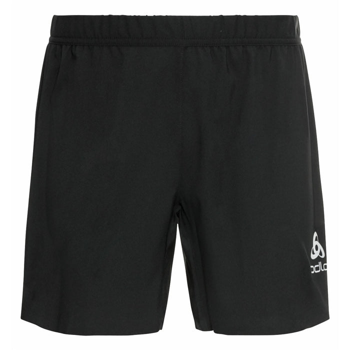 Odlo Men's Zero Weight 5 Inch Running Shorts in Black with Ventilation Zones