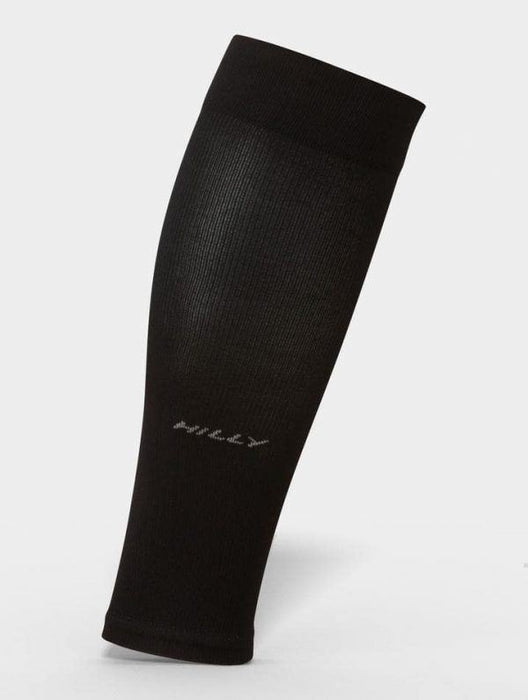 Hilly Unisex Pulse Compression Sleeve Running Calf Sleeve - Black / GreyFITNESS360