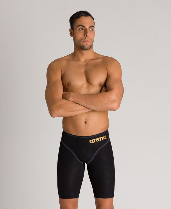 Arena Race Mens Swimming Powerskin Carbon Core FX Jammer - Black/Gold