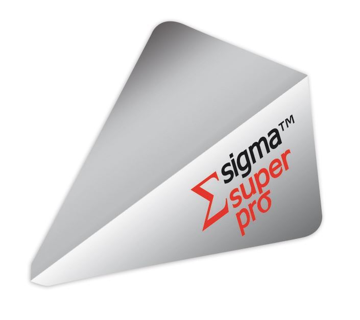Unicorn Darts Sigma.100 Super Pro Shape Micron Optimised Dart Flight - Silver