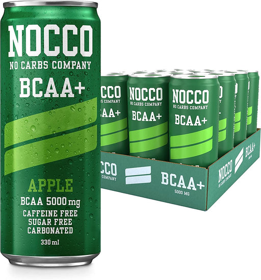 Nocco BCAA 12 x 330ml Caffeine & Vitamin Drinks With Green Tea ExtractFITNESS360