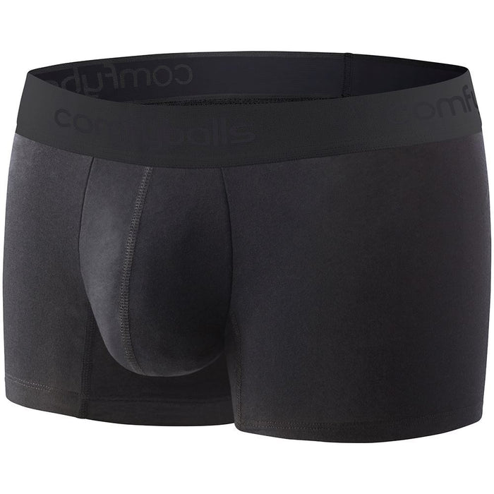 Comfyballs Men's Regular Boxer Shorts Fitness Athletic Underwear - Ghost Black