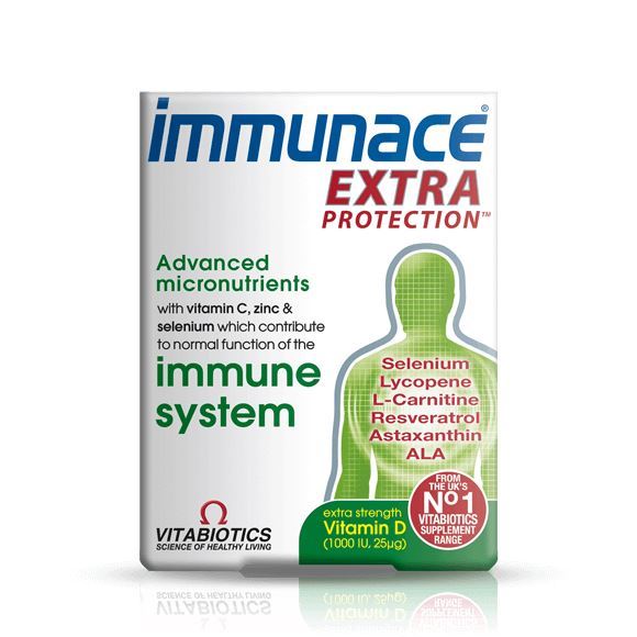 Vitabiotics Immunace Extra Nutrition Tablets for Immune System - Vitamin D