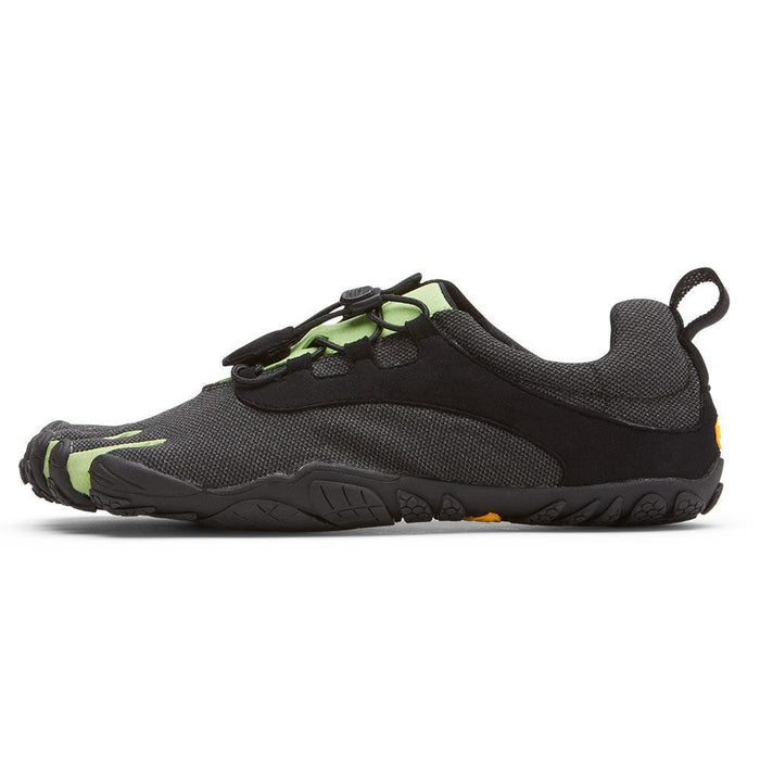 Vibram Womens V-Run Retro Fivefingers Shoes Barefoot Running Trainer Black/Green
