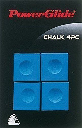 Powerglide Snooker & Pool Accessories Cue Blue Chalk Four Piece x 3 Pack