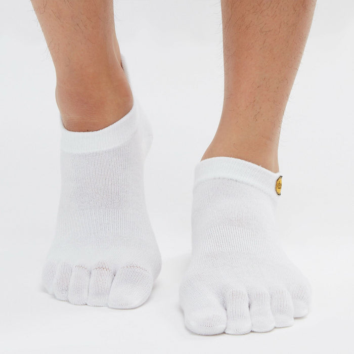 Vibram 5Toe Unisex Five Fingers Socks in White - Coolmax - FlexibleVibram