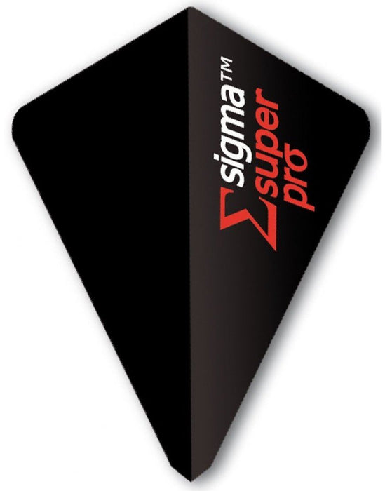 Unicorn Darts Sigma.100 Super Pro Shape Micron Optimised Dart Flight - Black