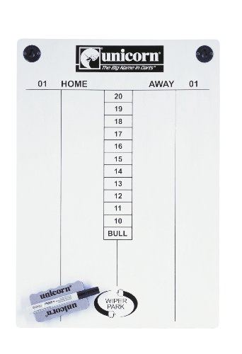Unicorn Darts Extra Large Magnetic Dart Wipe Clean Scoreboard Set 400 x 570mm