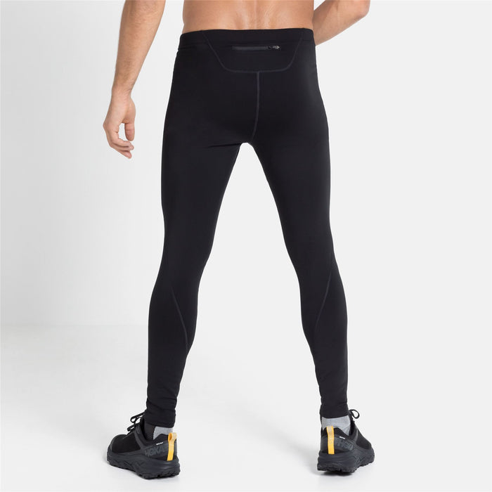 Odlo Element Men's Running Tights Warm Sport Leggings with Pocket - Black
