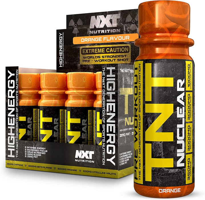 NXT Nutrition TNT Nuclear Shots 12 x 60ml Pre Workout Intensity Drink