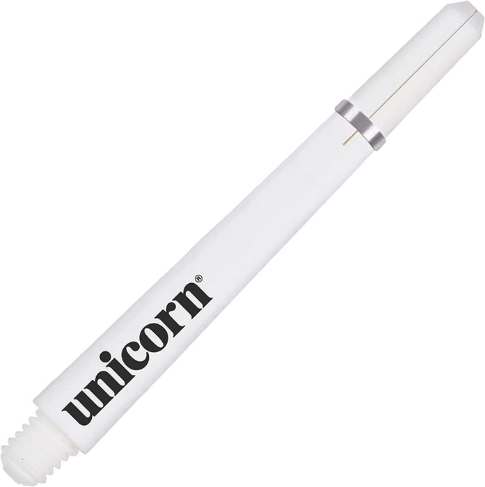 Unicorn Gripper 4 Dart Shafts Set Polycarbonate Stems Solid Ring Grip - White