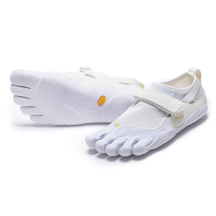 Vibram KSO Vintage Mens Waterproof Trainers Five Finger Gym Footwear - White