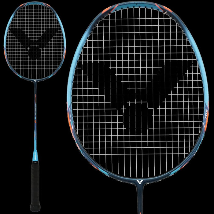 Victor Badminton Racket Thruster K 12 M - Head Heavy For Offense/PowerBox System